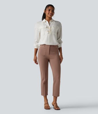 Halara Flex™ Mid Rise Work Bootcut Pants with Pockets