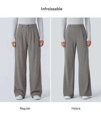 Pantalon tailleur évasé taille haute Halara Flex™ DayStretch avec poches