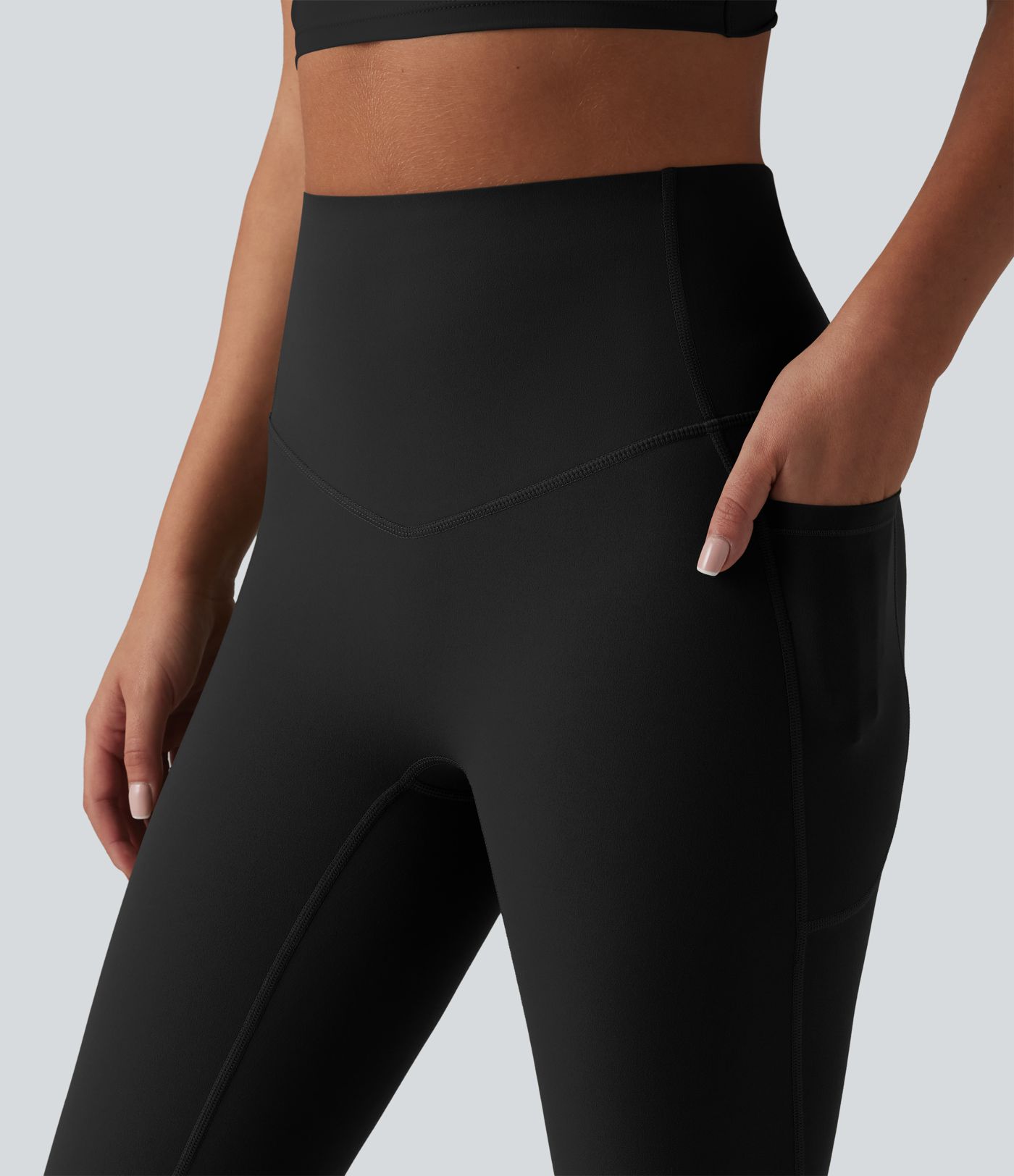 Halara Ultrasculpt™ - Yoga-Jogginghose mit hohem Bund, Seitentaschen und Bauchkontrolle