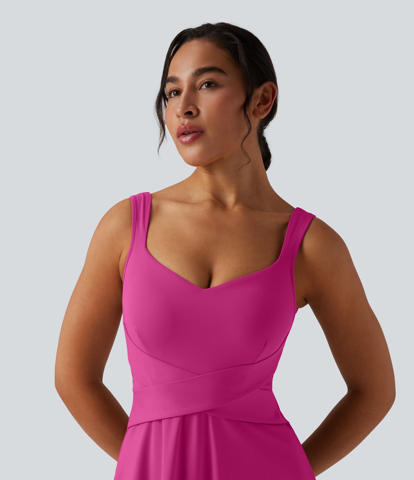 SoftlyZero™ Airy 2-in-1 Cool Touch Mini Tennis Active Dress with Pocket-Easy Peezy Edition-UPF50+