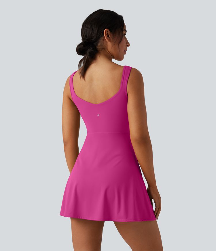 SoftlyZero™ Airy 2-in-1 Cool Touch Mini Tennis Active Dress with Pocket-Easy Peezy Edition-UPF50+