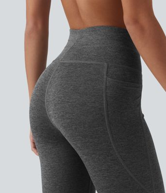 Halara UltraSculpt™ Heathered High Waisted Drawstring Quick Dry Yoga 7/8 Leggings with Pockets Halara UltraSculpt™ Heathered High Waisted Drawstring Quick Dry Yoga 7/8 Leggings with Pockets