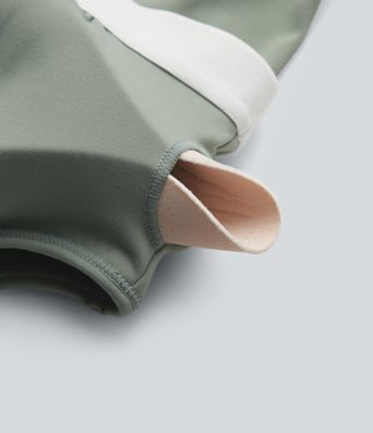 U Neck Sleeveless 2-in-1 Built-in Bra Mini Workout Active Dress with Pockets-Easy Peezy