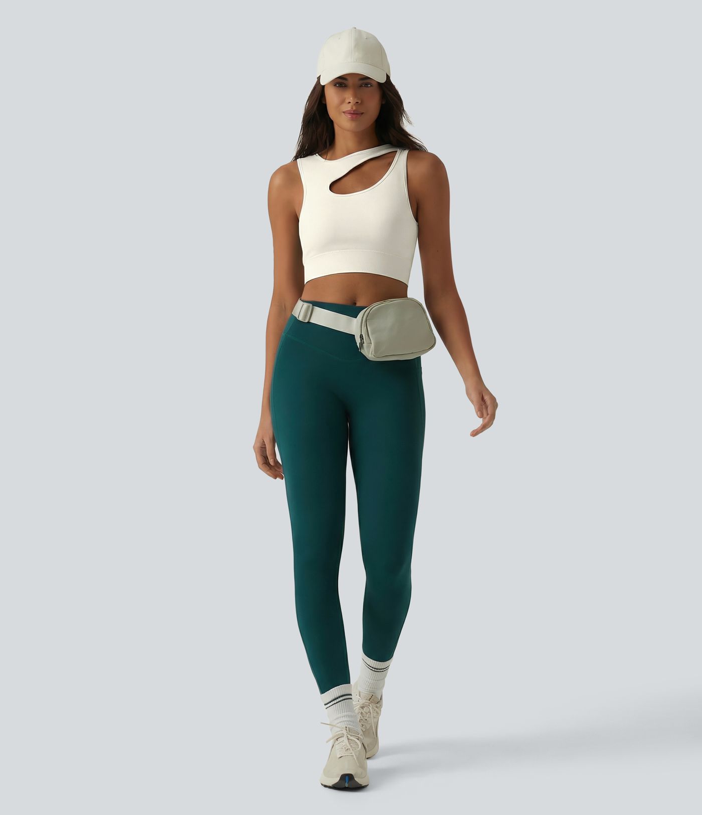 Débardeur de yoga OneForm Seamless Flow à découpes avec brassière intégrée