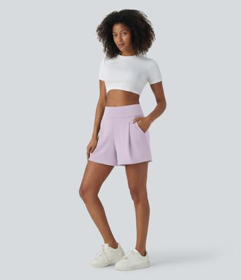Short de travail large taille haute DayStretch avec poches