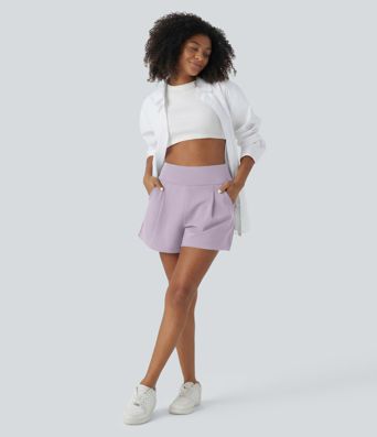 Short de travail large taille haute DayStretch avec poches