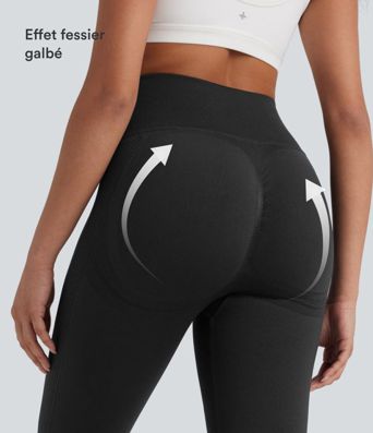 Seamless Flow Legging yoga taille haute gainant et sculptant