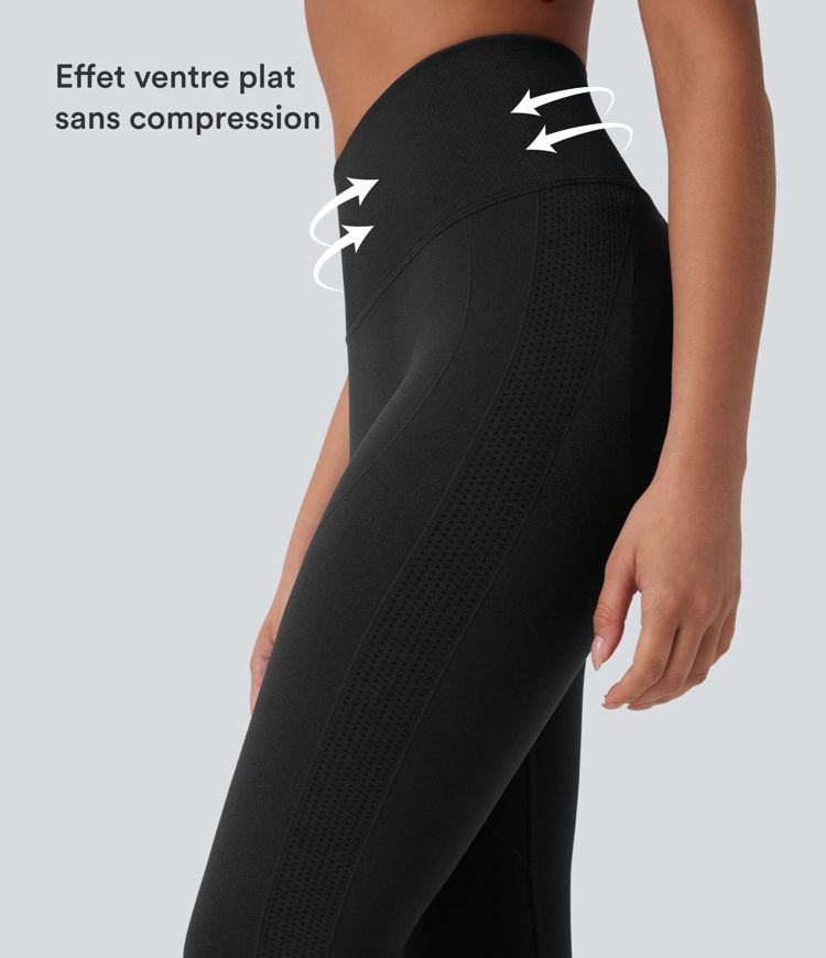 Seamless Flow Legging yoga taille haute gainant et sculptant