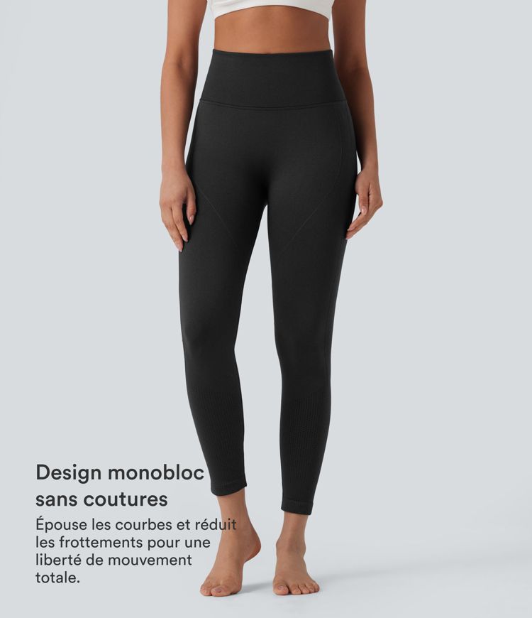 Seamless Flow Legging yoga taille haute gainant et sculptant