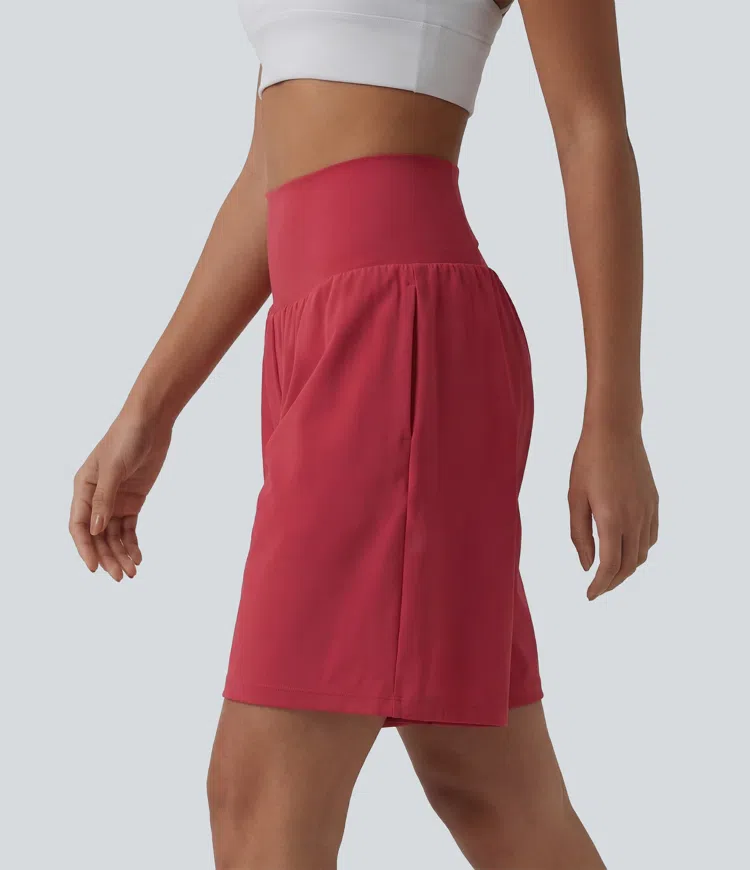 SoftlyZero™ Airy Super High Waisted 2-in-1 InstantCool Yoga Shorts 9" with Pockets