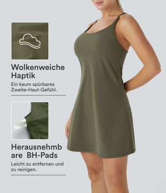 SoftlyZero™ Plush - 2-in-1 Mini Dress with Side Pockets - D-F Cups