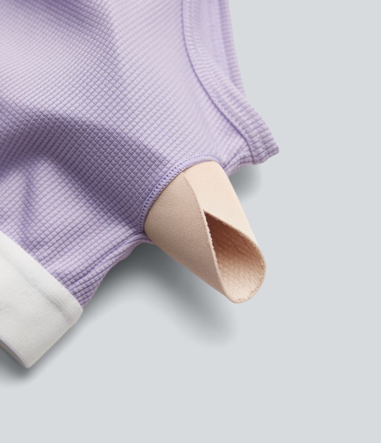 One Shoulder Short Sleeve Pleated Waffle Casual Romper with Pockets-Easy Peezy Edition