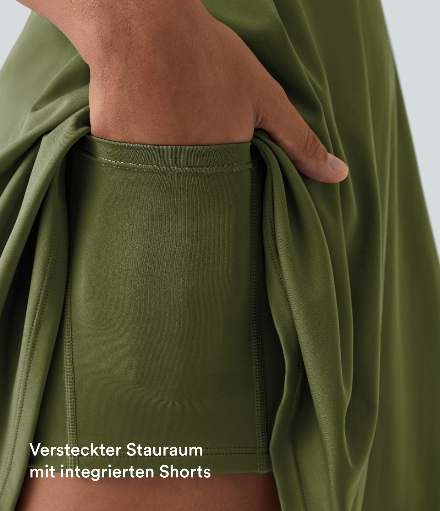 Vestido Activo de Danza Flare de 2 Piezas con Bolsillos