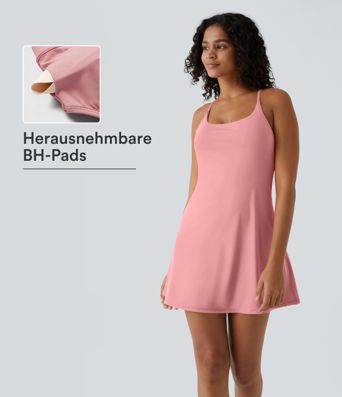 SoftlyZero™ Luftig Unidadeskåret 2-i-1 Lomme Cool Touch Mini Aktivitetsskjole - UPF50+