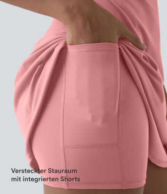 SoftlyZero™ Luftig Unidadeskåret 2-i-1 Lomme Cool Touch Mini Aktivitetsskjole - UPF50+