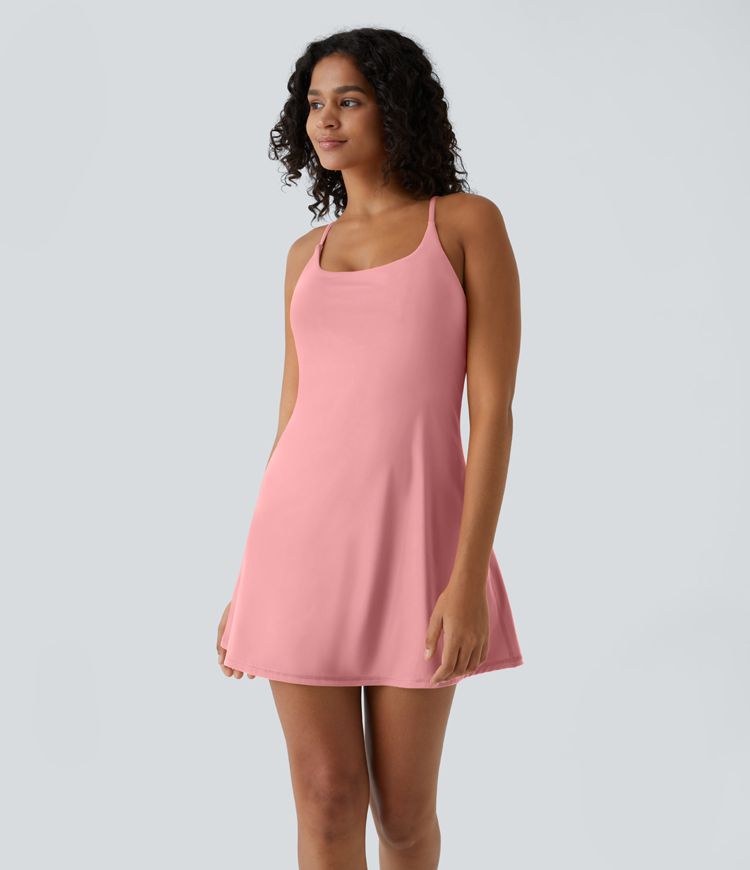 SoftlyZero™ Vestido Mini de Actividades con Corte Aéreo 2 en 1 con Bolsillo Fresco - UPF50+