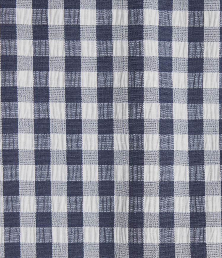 Freizeithose mit mittlerer Bundhöhe, Kordelzug, weiter Passform, Vichy-Karo und Taschen