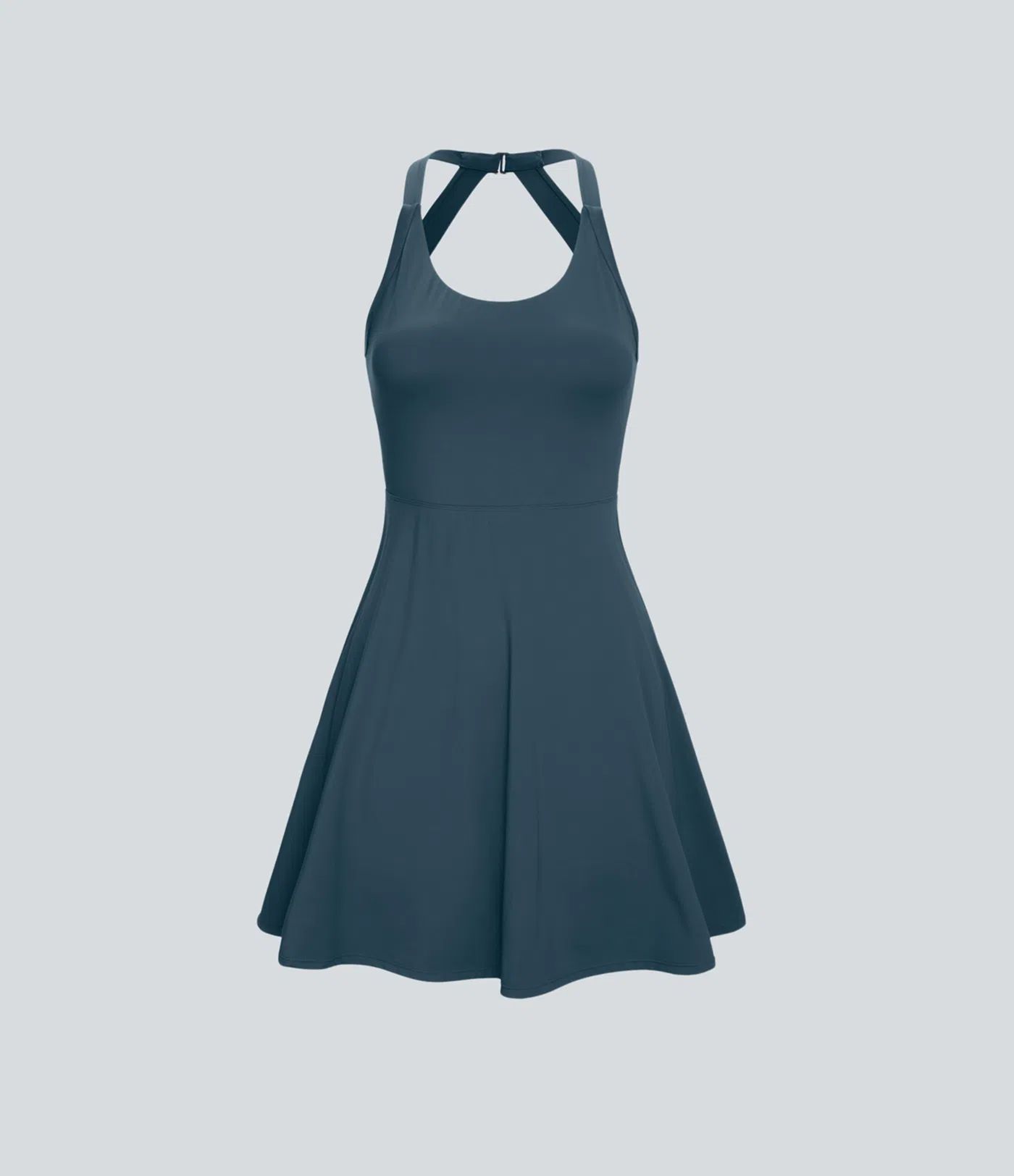 Robe de Danse Sport Mini à Volants Torsadés Dos Nu - Longueur Plus