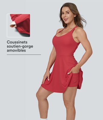 Robe de sport danse mini évasée D-F