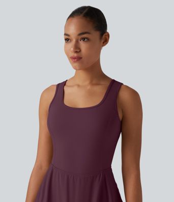 SoftlyZero™ Airy 2-in-1 Cool Touch Mini Dance Active Dress with Pockets-Easy Peezy Edition-Longer Length