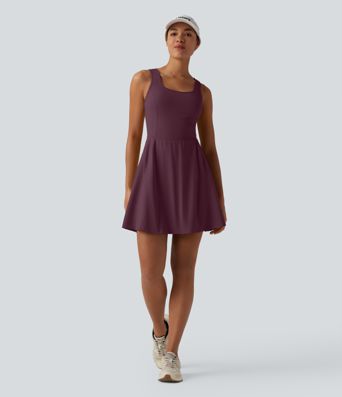 SoftlyZero™ Airy 2-in-1 Cool Touch Mini Dance Active Dress with Pockets-Easy Peezy Edition-Longer Length