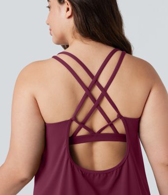 Plus Size Halara UltraSculpt™ Round Neck Curved Hem Running Tank Top Plus Size Halara UltraSculpt™ Round Neck Curved Hem Running Tank Top