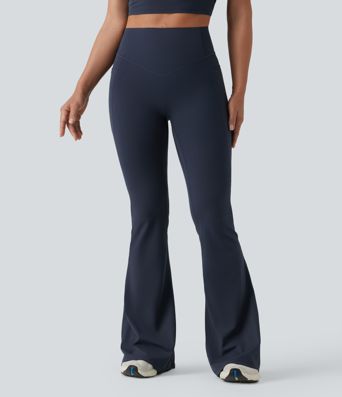 Halara UltraSculpt™ High Waisted Scrunch Butt Lifting Tummy Control Shaping Yoga Flare Leggings with Pockets