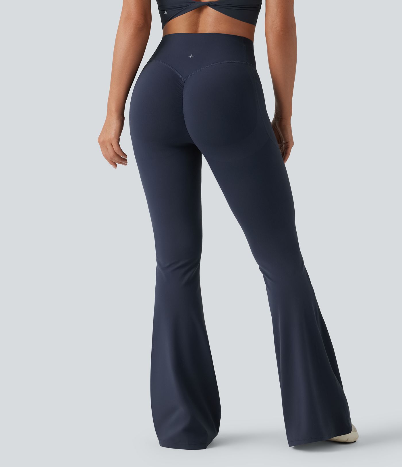 Halara UltraSculpt™ High Waisted Scrunch Butt Lifting Tummy Control Shaping Yoga Flare Leggings with Pockets
