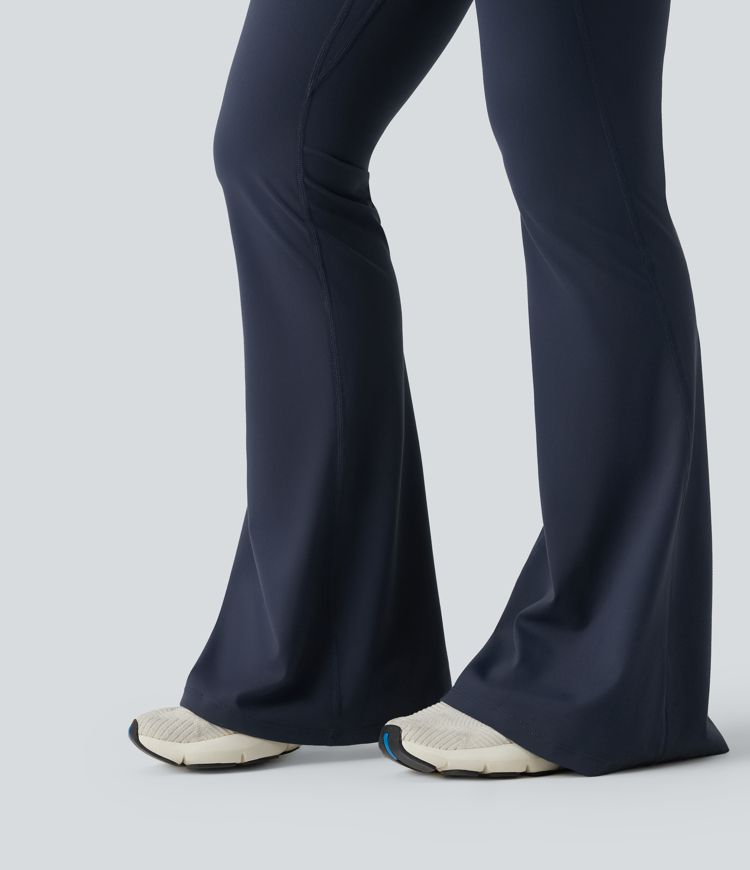 Halara UltraSculpt™ High Waisted Scrunch Butt Lifting Tummy Control Shaping Yoga Flare Leggings with Pockets