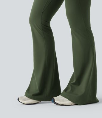 Halara UltraSculpt™ High Waisted Scrunch Butt Lifting Tummy Control Shaping Yoga Flare Leggings with Pockets