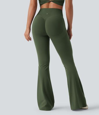 Halara UltraSculpt™ High Waisted Scrunch Butt Lifting Tummy Control Shaping Yoga Flare Leggings with Pockets
