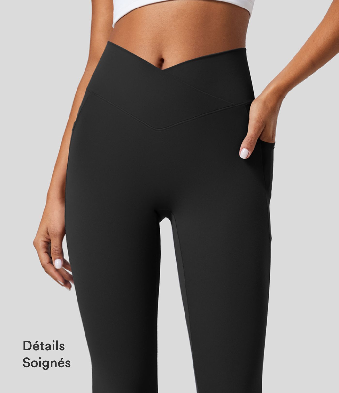 Softlyzero™ Legging Unis Poches Croisées Softlyzero™ Legging Unis Poches Croisées