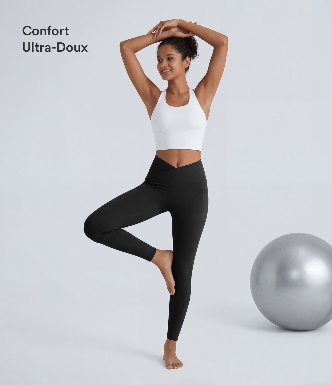 Softlyzero™ Legging Unis Poches Croisées Softlyzero™ Legging Unis Poches Croisées