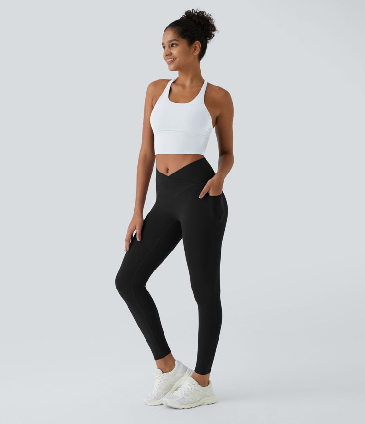 Softlyzero™ Legging Unis Poches Croisées