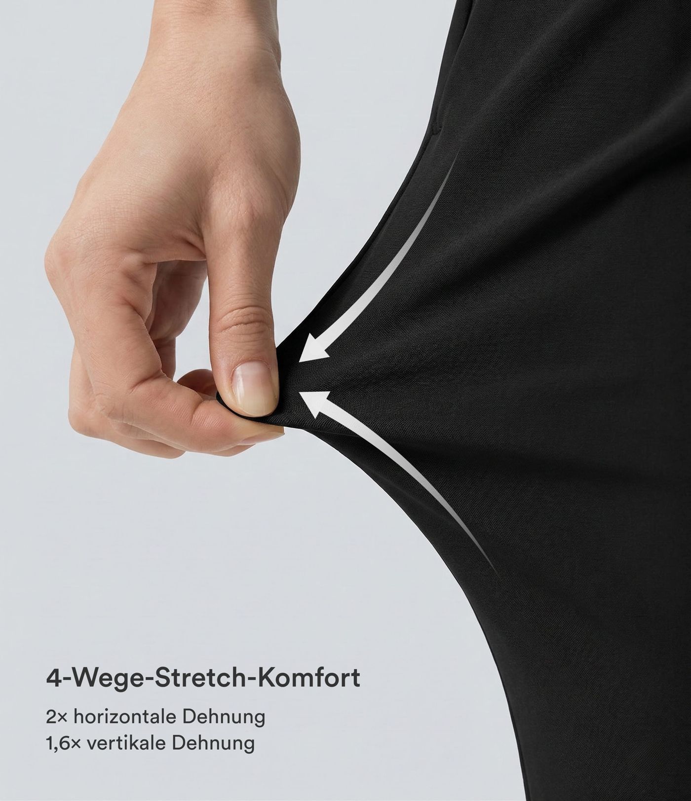 Halara Flex™ DayStretch - Bürohose mit mittelhhoem Crossover-Bund, Seitentaschen und Barrel-Leg