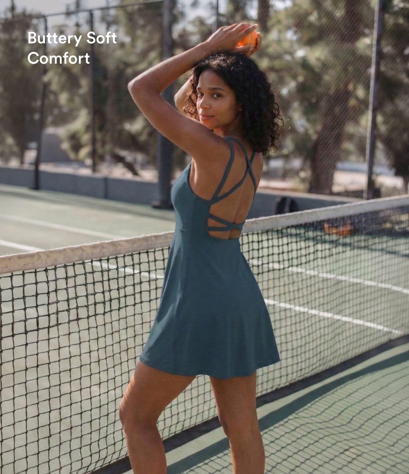 Flare Mini Slip Dance Active Dress