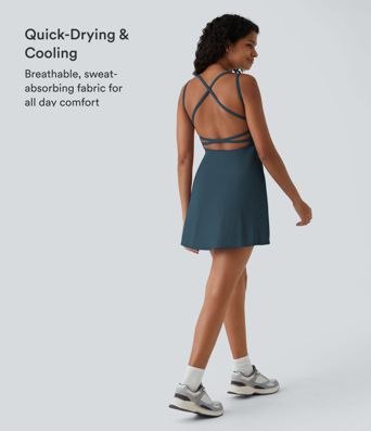 Flare Mini Slip Dance Active Dress