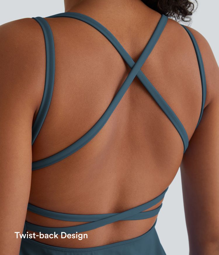 Flare Mini Slip Dance Active Dress