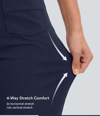 Pantalon taille haute boutonné, poches multi-usages, jambe droite, coupe décontractée