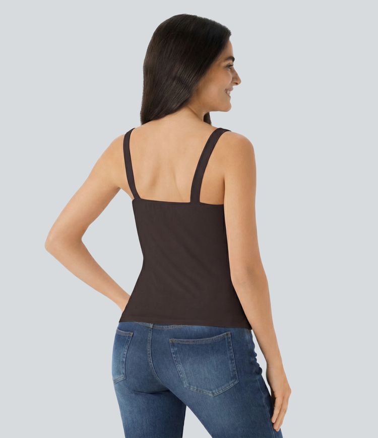 Ruched Casual Tank Top