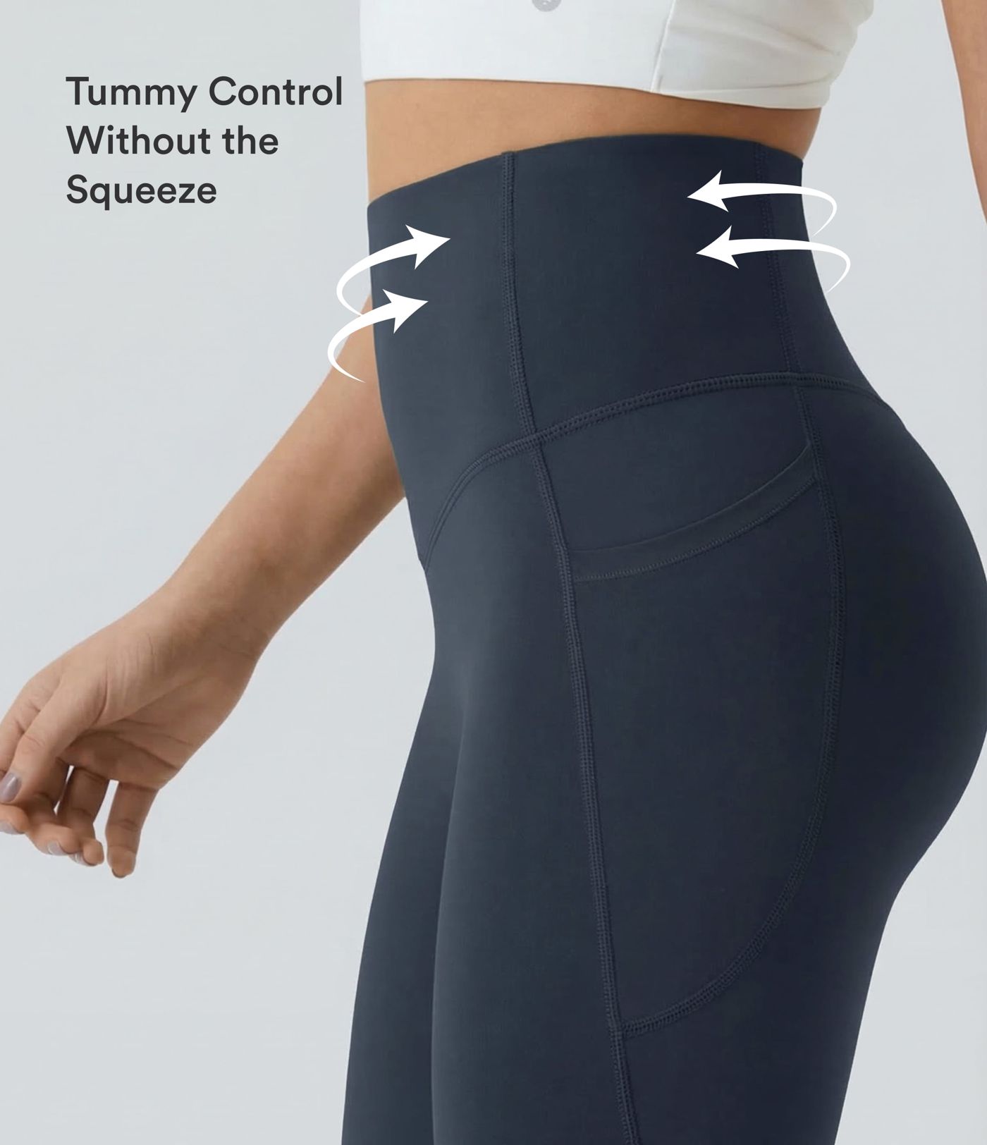 Halara UltraSculpt™ High Waisted Scrunch Butt Lifting Tummy Control Pocket Shaping Capri Training Leggings