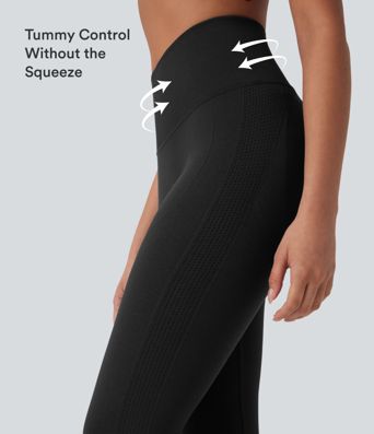 Yoga Leggings Taille Haute avec Contrôle du Ventre et Effet Lifting des Fesses, Flux Parfait