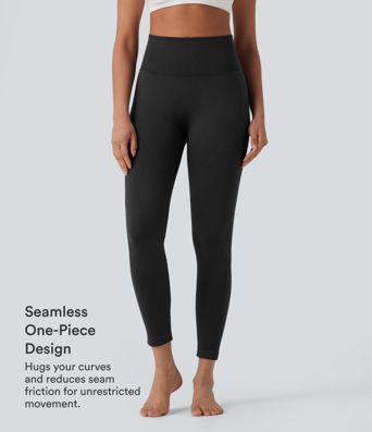 Yoga Leggings Taille Haute avec Contrôle du Ventre et Effet Lifting des Fesses, Flux Parfait