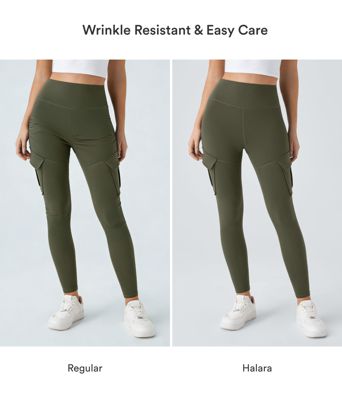 DayStretch High Waisted Cargo Pocket Skinny Yoga Leggings