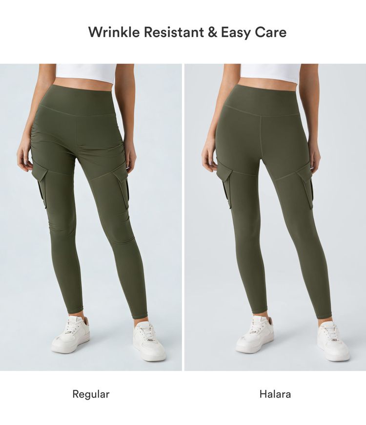 DayStretch High Waisted Cargo Pocket Skinny Yoga Leggings