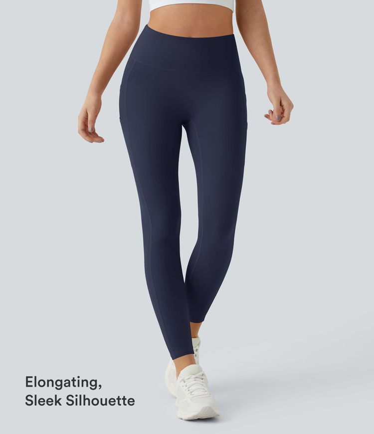 Leggings Softlyzero™ liso bolsillo doble tiro alto-UPF50+