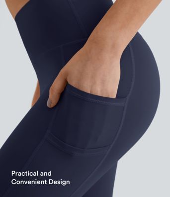 Leggings Softlyzero™ liso bolsillo doble tiro alto-UPF50+