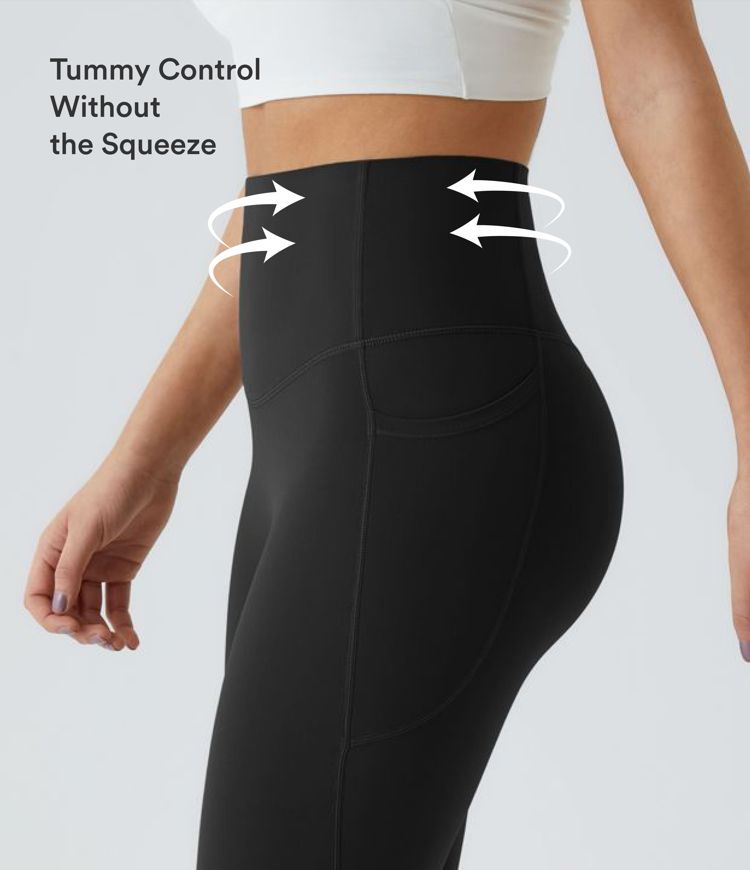 Halara UltraSculpt™ High Waisted Tummy Control Pocket Shaping Training Capri Leggings