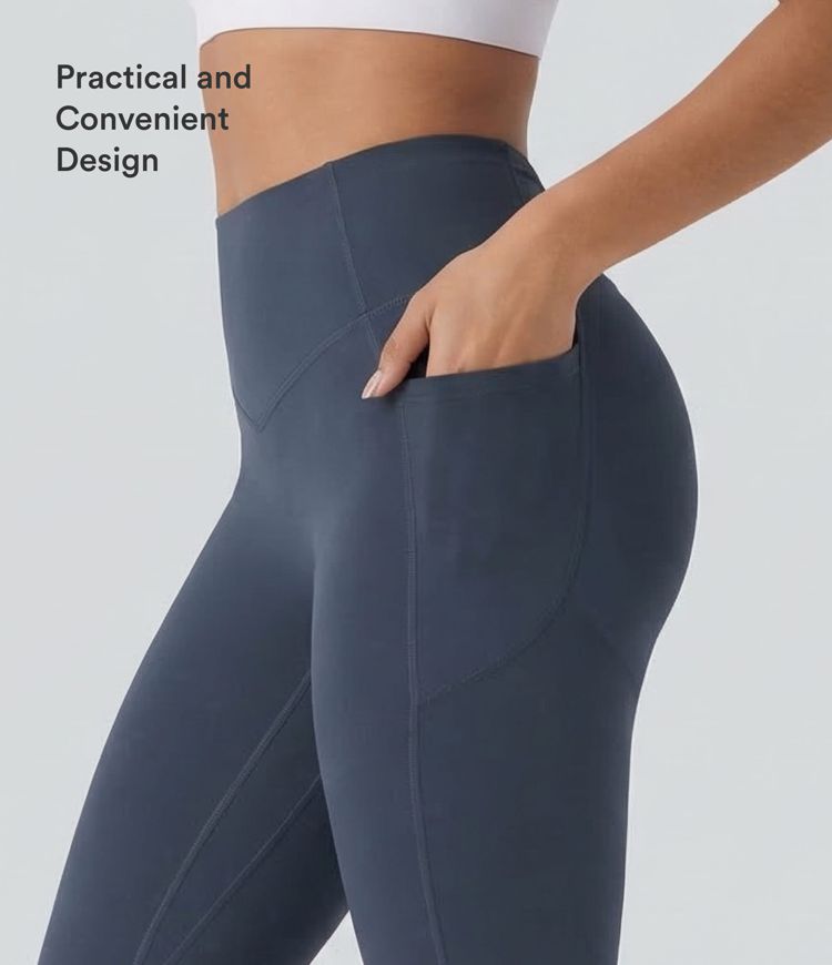 Halara UltraSculpt™ High Waisted Tummy Control Butt Lifting Ruched Pocket Shaping Yoga Leggings