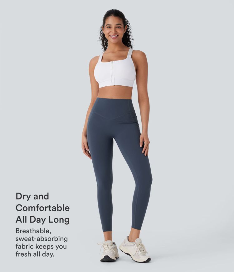 Halara UltraSculpt™ High Waisted Tummy Control Butt Lifting Ruched Pocket Shaping Yoga Leggings